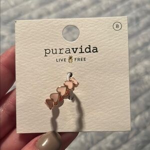 Pura Vida Rose Gold Heart Ring